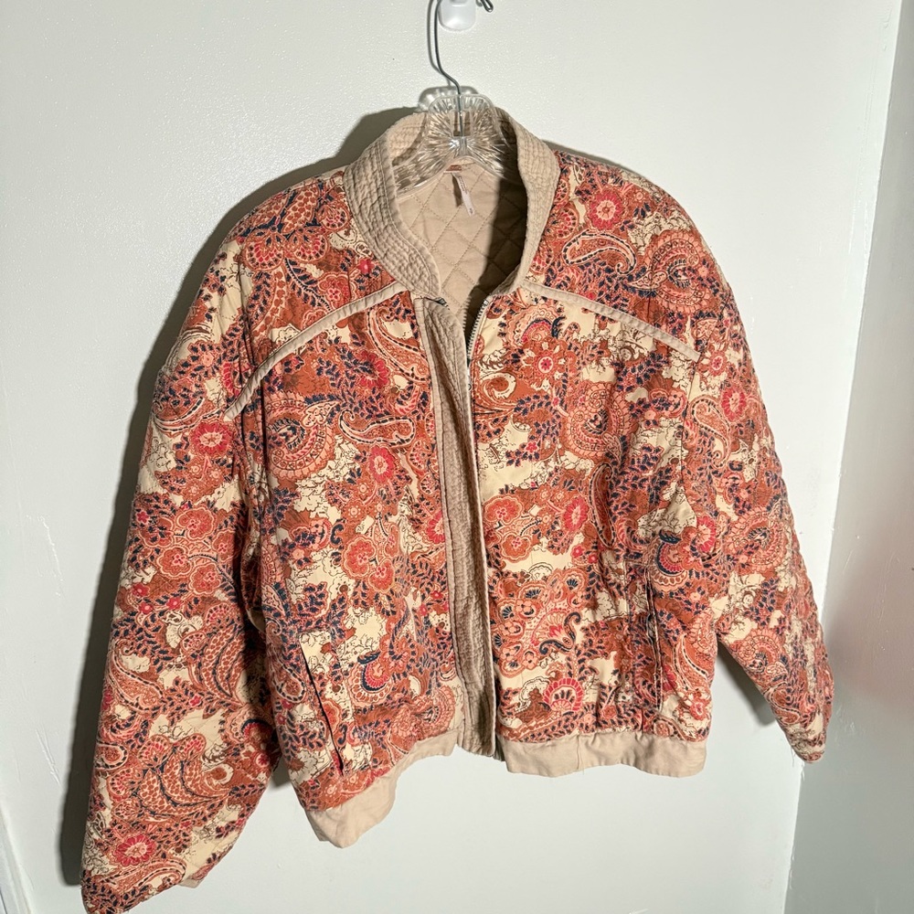 Free People Great Escape Dolman Quilted Jacket Sand - Picture 5 of 9